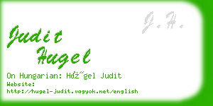judit hugel business card